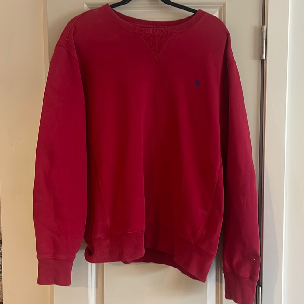 Red, Polo by Ralph Lauren sweater.